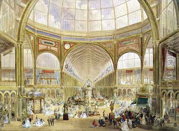 Interior of the International Exhibition of 1862 Oil Painting - Edmund Walker