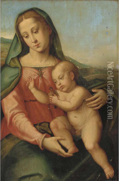 The Madonna And Child Oil Painting - Giovanni Antonio Sogliani