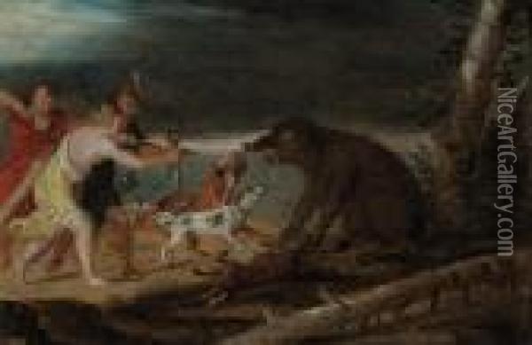 A Boar Hunt Oil Painting - Peter Paul Rubens