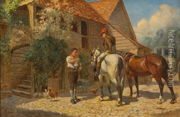 Welcome Refreshment Oil Painting - James Devine Aylward