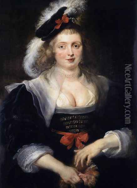 Helena Fourment 1630-32 Oil Painting - Peter Paul Rubens