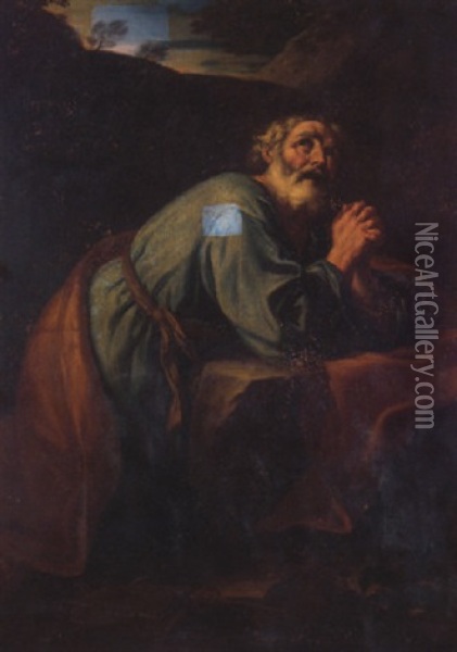 Saint Peter Repentant Oil Painting - Giovanni Battista Beinaschi