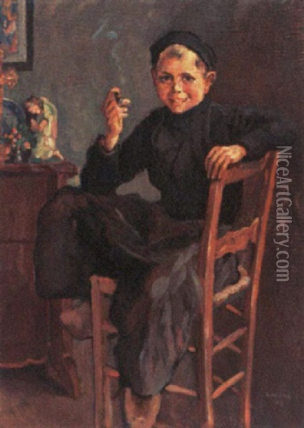 Volendamse Jongen Oil Painting - Georg Hering