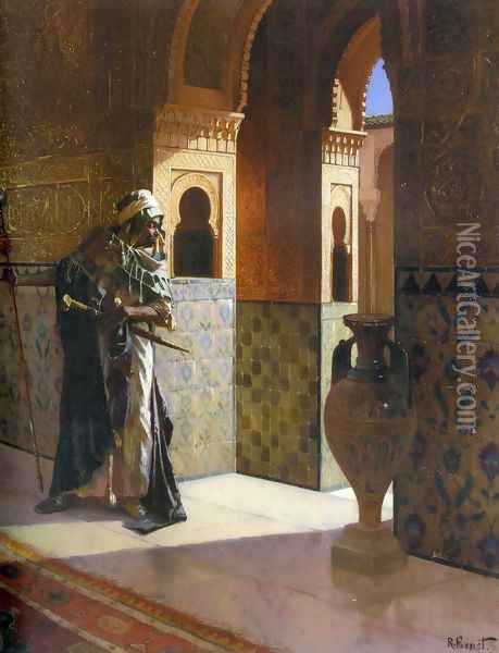 The Moorish Guard Oil Painting - Rudolph Ernst
