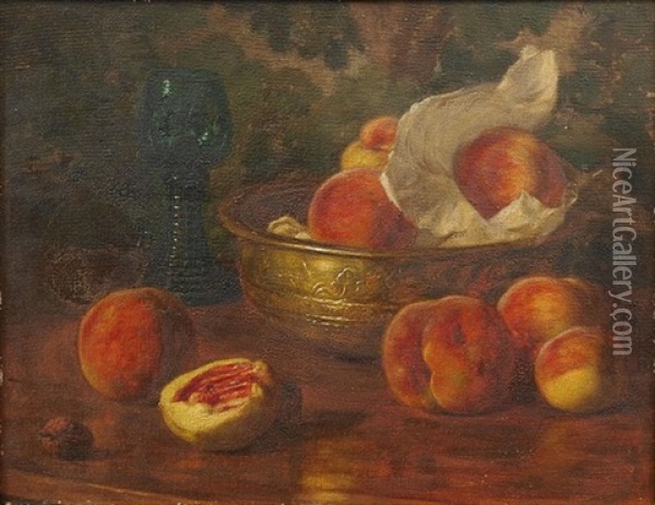 Herbstliches Fruchtestillleben Oil Painting - Wilhelm Eilers