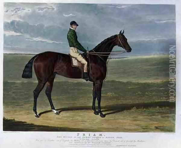 'Priam', the Winner of the Derby Stakes at Epsom, 1830 Oil Painting - John Frederick Herring Snr