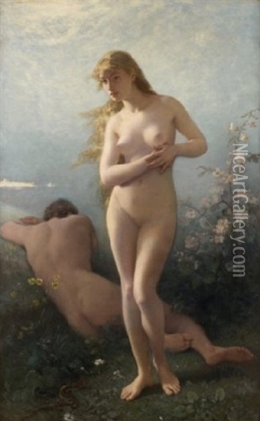Le Peche Originel Oil Painting - Paul Albert Laurens