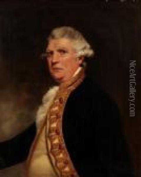Portrait Ofadmiral Augustus Keppel, 1st Viscount Keppel Oil Painting - Sir Joshua Reynolds