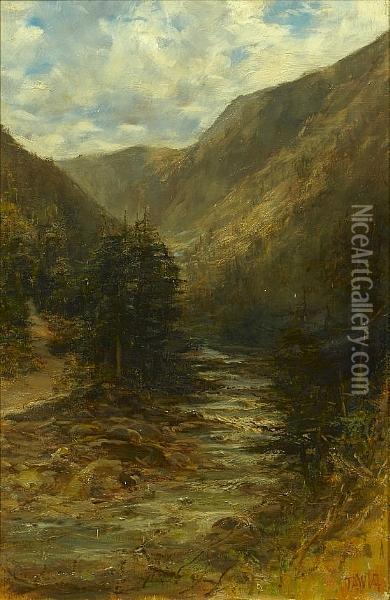 The Rocky Mountains, British Columbia, Canada,a Pair Oil Painting - Francis Abel William Armstrong