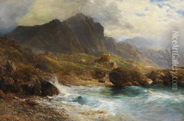 Piccola Marina Auf Capri Oil Painting - Edward Theodore Compton