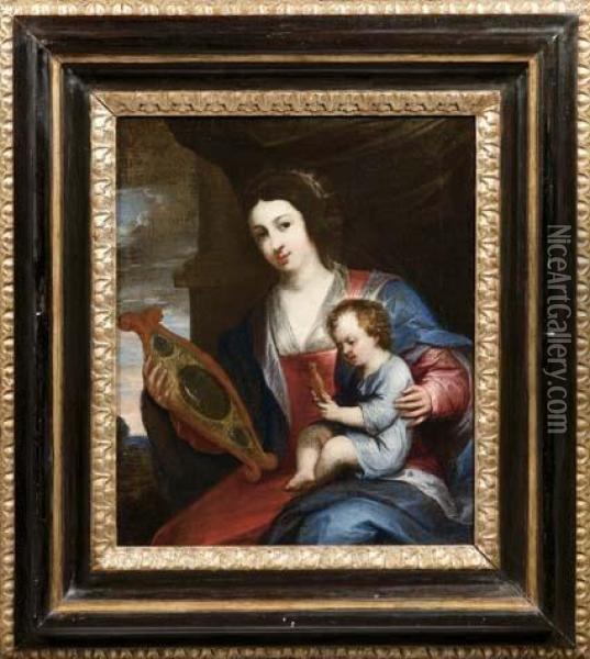 Madonna Con Il Bambino Oil Painting - Bernardo Strozzi