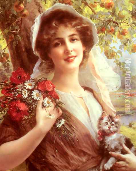 Country Summer Oil Painting - Emile Vernon