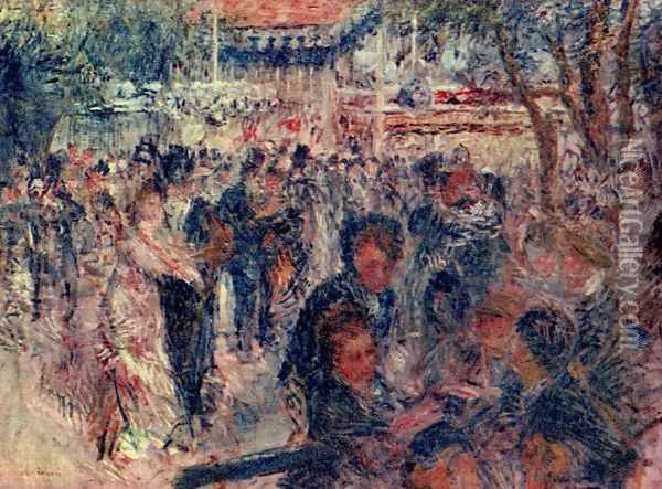 Moulin de la Galette, design sketch Oil Painting - Pierre Auguste Renoir