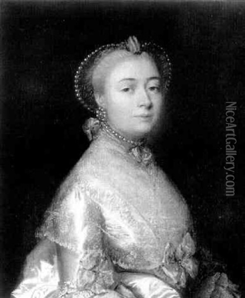 Portrait Of Mrs. William Davenport, Nee Martha Talbot Oil Painting - Thomas Gainsborough