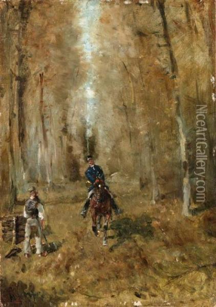 Piqueur Et Bcheron Oil Painting - Henri De Toulouse-Lautrec