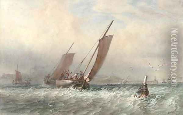 Heading out to the fishing grounds Oil Painting - Sir Oswald Walter Brierly