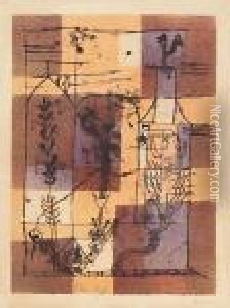 Hoffmanneske Szene Oil Painting - Paul Klee