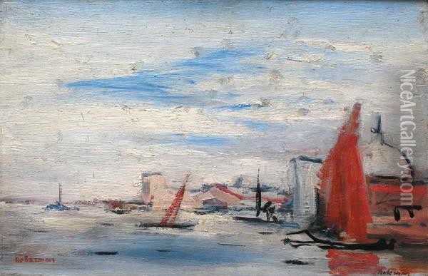 Le Port Oil Painting - Vladimir Boberman