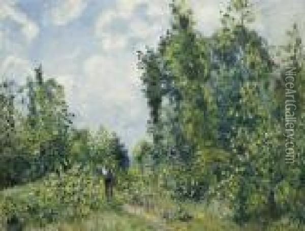 Lisiere De Bois Oil Painting - Camille Pissarro