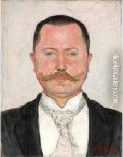 Portrait Heinrich Hablutzel Oil Painting - Ferdinand Hodler