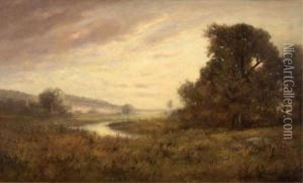 Landscape In The Catskills Oil Painting - Alexander Helwig Wyant