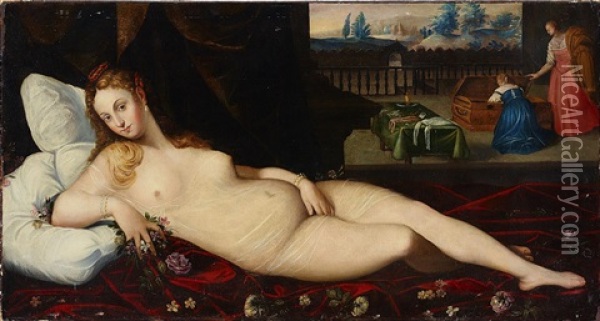 Venus Of Urbino Oil Painting -  Pozzoserrato