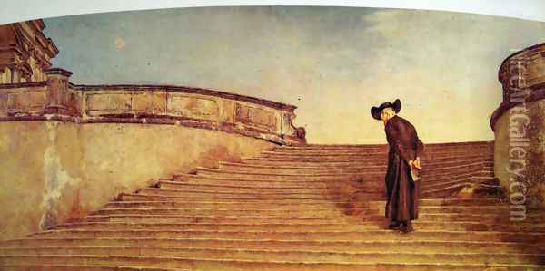 The Fray Oil Painting - Giovanni Segantini