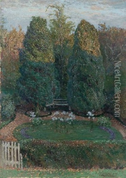 Parklandschaft Oil Painting - Wilhelm Ludwig Heinrich Claudius