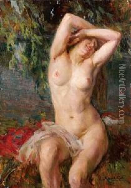Nudo Femminile Oil Painting - Riccardo Galli