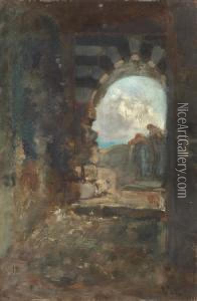 Portovenere Oil Painting - Vincenzo Cabianca