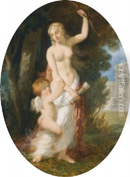 Fanciulla In Preghiera Oil Painting - Jules Salles-Wagner