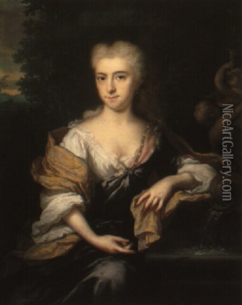 Portrait Of A Lady Oil Painting - Mattheus Wytmans