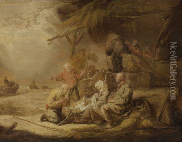 Adoration Of The Shepherds Oil Painting - Benjamin Gerritsz. Cuyp