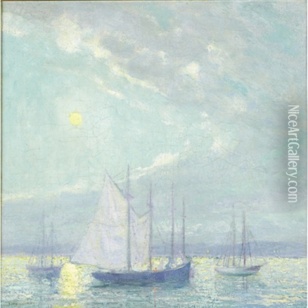 Impressionist Nautical Scene Oil Painting - David Ericson