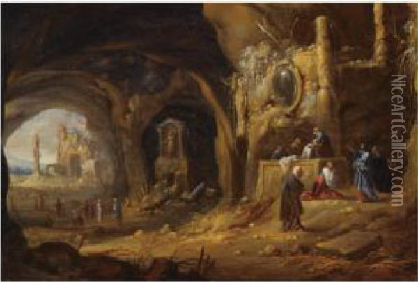 The Raising Of Lazarus Oil Painting - Rombout Van Troyen