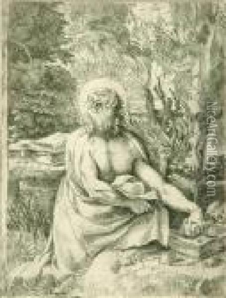 St. Jerome In Thewilderness Oil Painting - Annibale Carracci