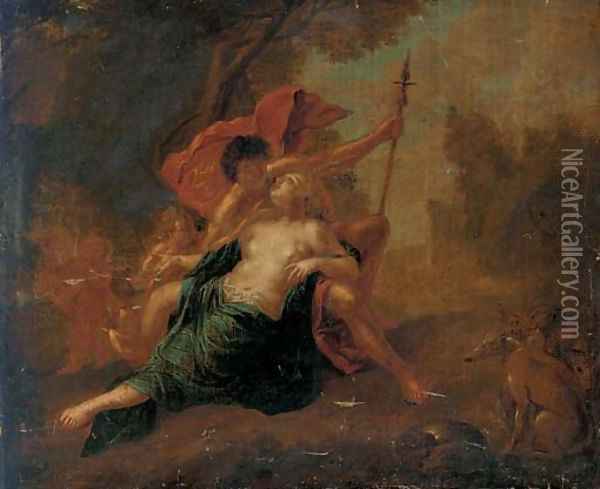 Venus and Adonis 3 Oil Painting - Francesco Albani