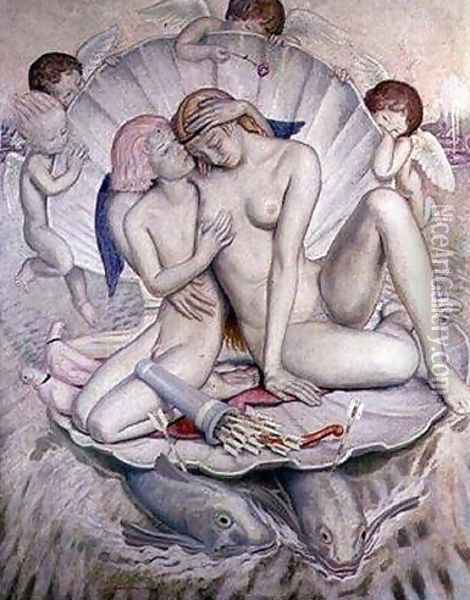 Aphrodite Oil Painting - Ernest Procter