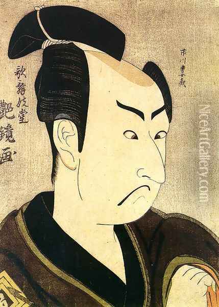 Ichikawa Omezo 1796 Oil Painting - Kabukido Enkyo