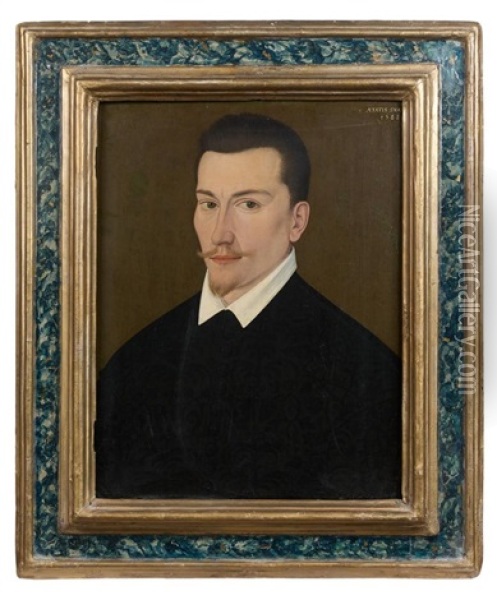 Portrait D'homme En Buste Oil Painting - Francois Quesnel