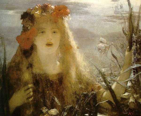 Ophelia Oil Painting - Henri Gervex