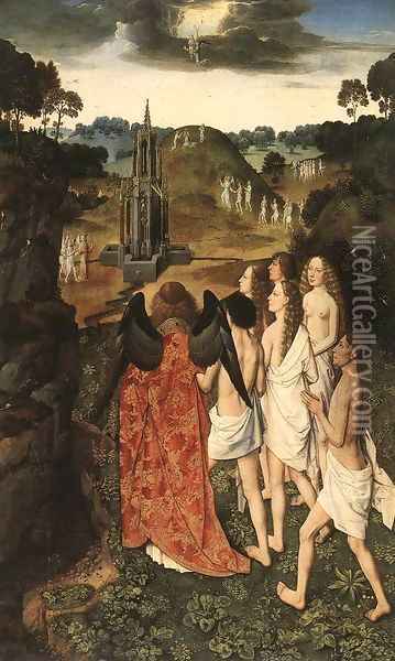 Paradise 2 Oil Painting - Dieric the Elder Bouts