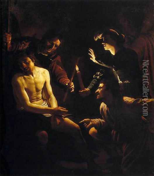 The Mocking of Christ Oil Painting - Gerrit Van Honthorst