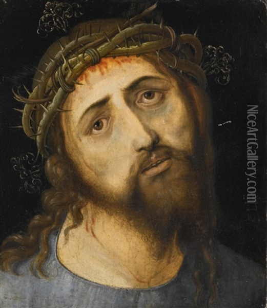 Christ As The Man Of Sorrows Oil Painting - Albrecht Duerer