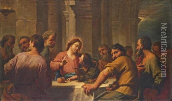 The Last Supper Oil Painting - Antonio Molinari