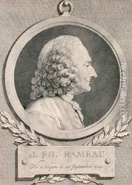 Portrait of Jean Philippe Rameau (1683-1764) Oil Painting - Jean-Jacques Caffieri