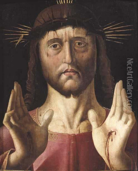 Cristo Doloroso Oil Painting - Jacopo Da Valenza