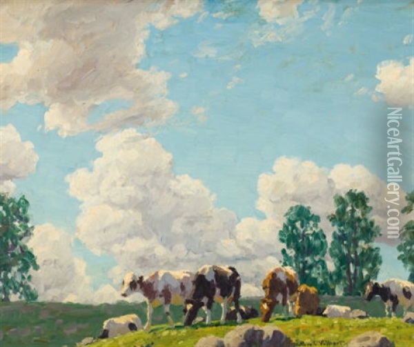 Breezy Afternoon Oil Painting - Edward Charles Volkert