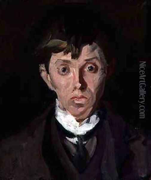 Portrait of Spencer Frederick Gore 1878-1914 Oil Painting - Harold Gilman