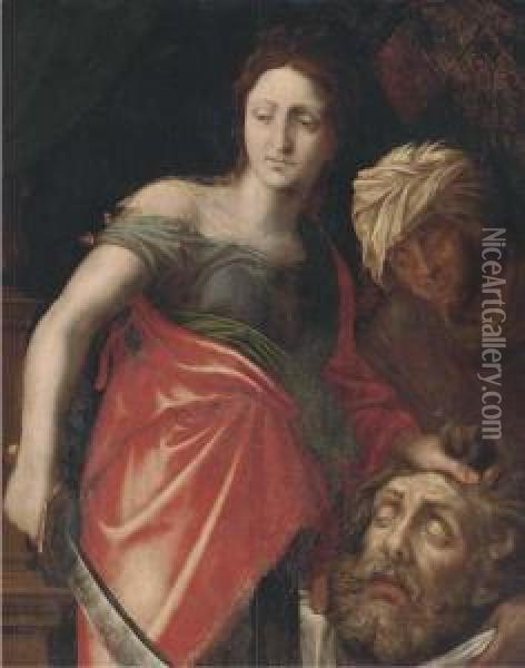 Judith With The Head Of Holofernes Oil Painting - Jan van Boeckhorst